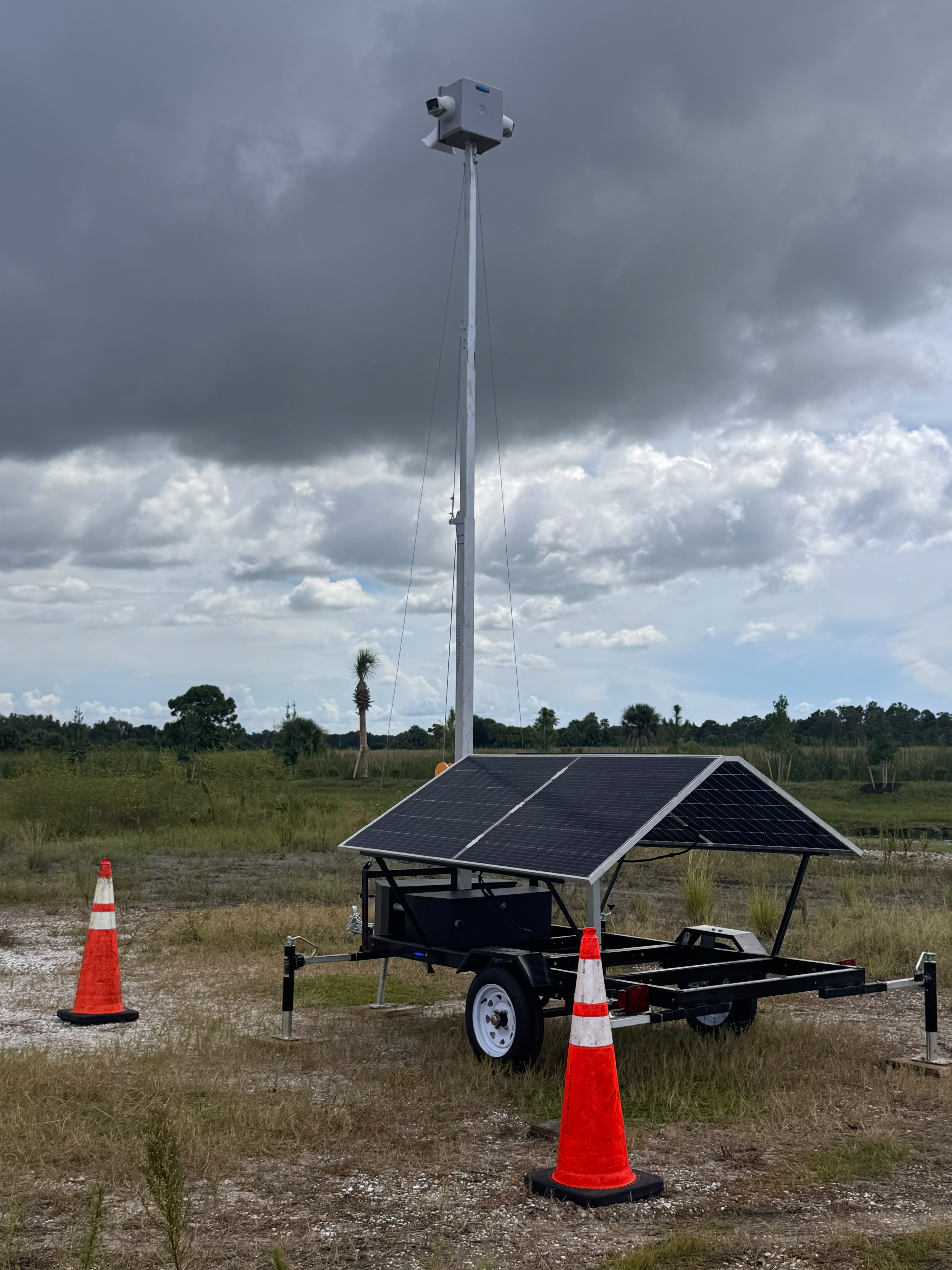 Nexum AI security unit camera mast close-up