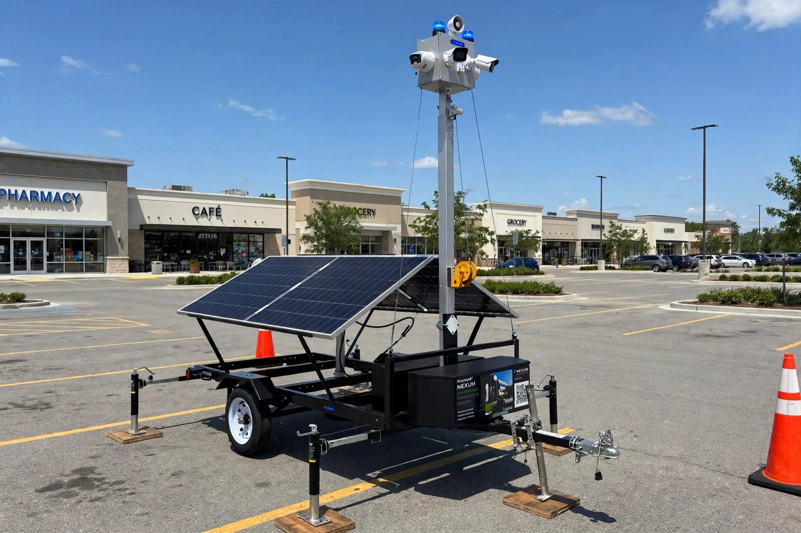 Nexum mobile security unit at a shopping plaza