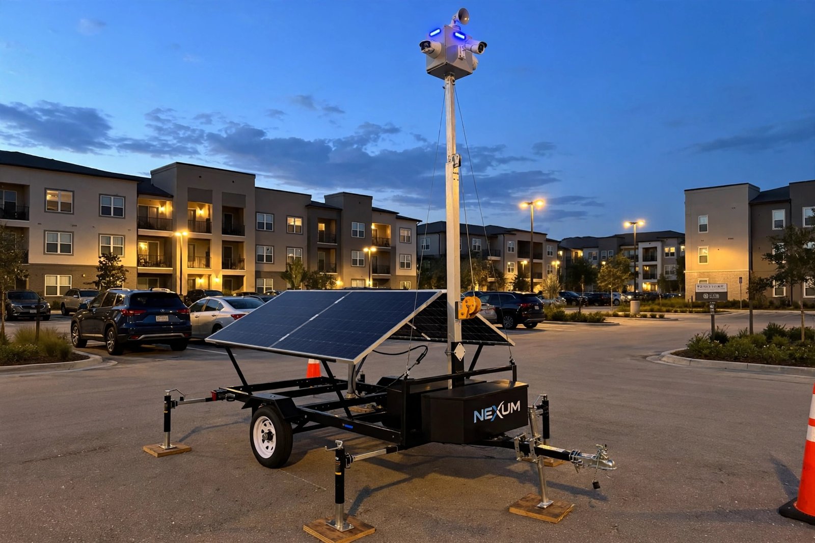 Nexum mobile security unit at a residential apartment complex